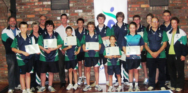 Gippsland Sports Academy Table Tennis Squad 2010 and coaches optimised
